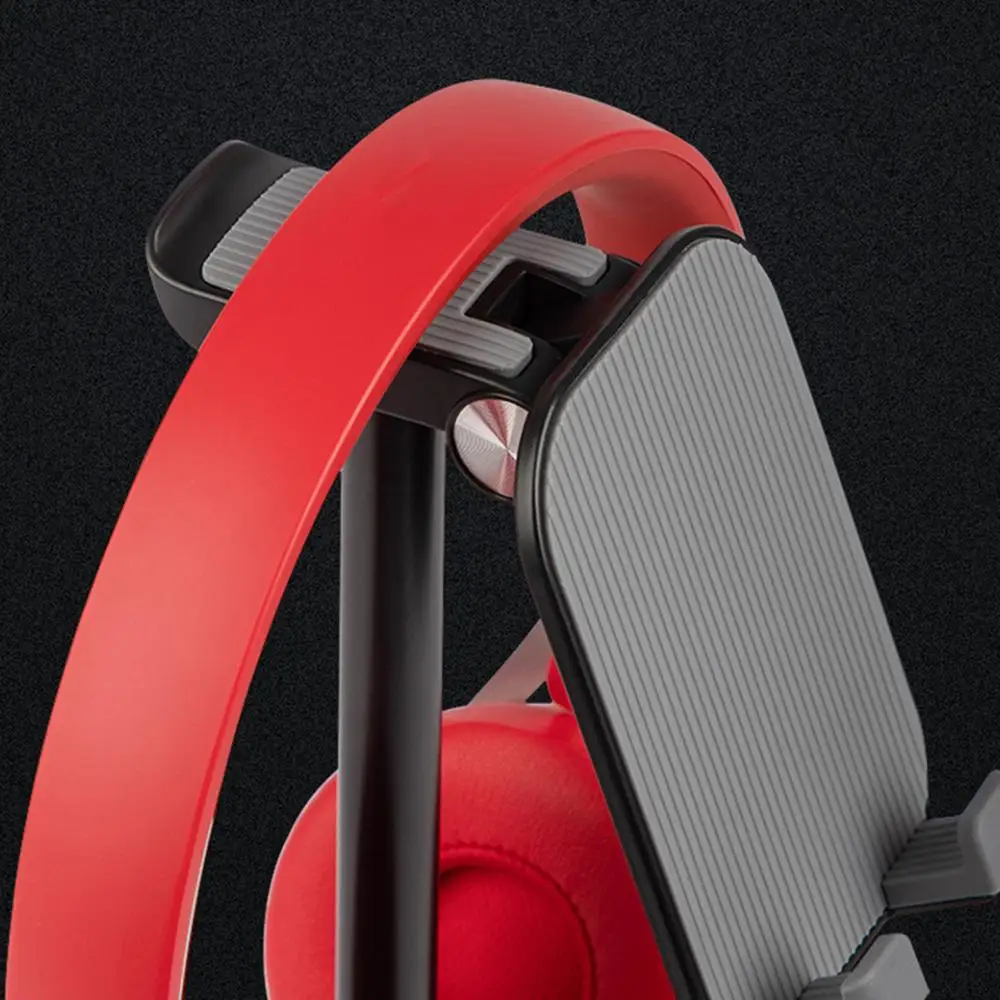 Desktop Aluminum Alloy Bracket Mobile Phone Tablet Dual Adjustment Bracket Fodable Holder for Mobile Phone Tablet