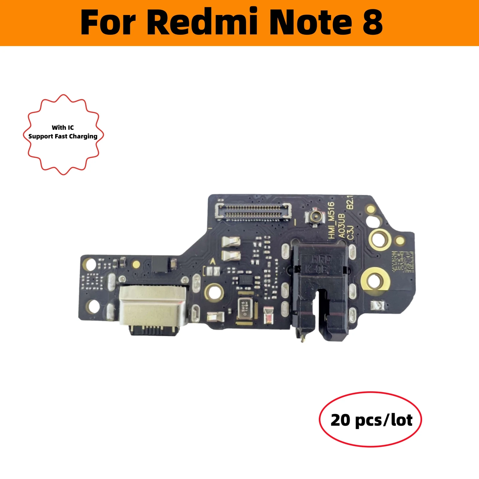 

20 Pcs/Lot USB Charger Dock Flex Cable Connector Board Charging Port Replacement Parts For Xiaomi Redmi Note 8