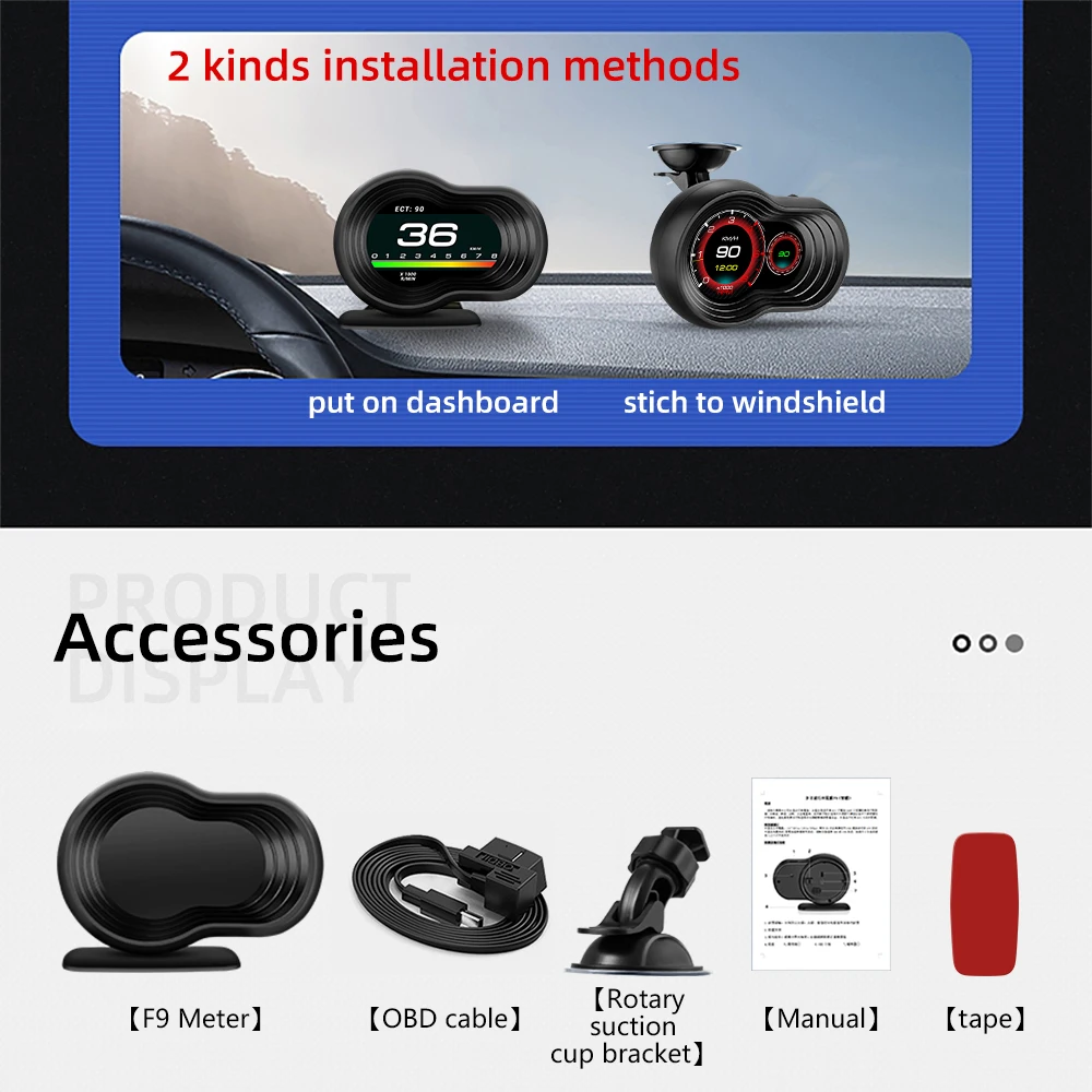 F9  ÷  OBD2 + GPS Ʈ ڵ  ׼,   Ÿ  溸,   ⸧ µ RPM
