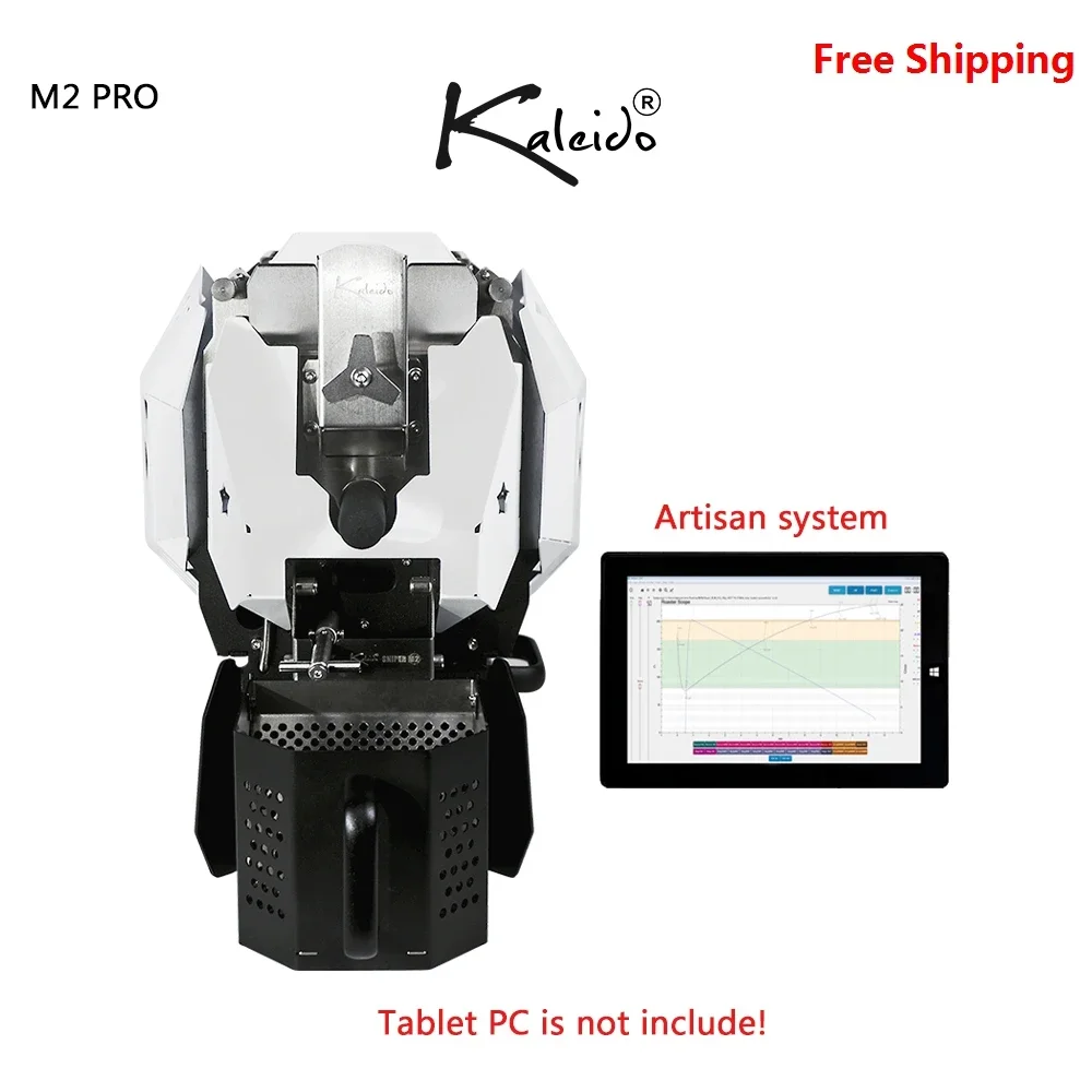 KALEIDO Sniper M2 PRO Coffee Roaster 50-400g Carbon Fiber Infrared Direct Fire Roaste with Hot Air Coffee Machine
