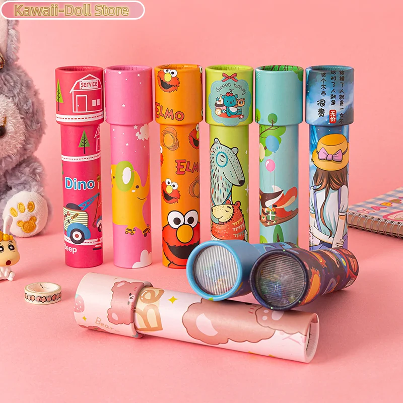Kaleidoscope Children's Toy Rotating Science Paper Props Cartoon Classic Party Birthday Retro Gift