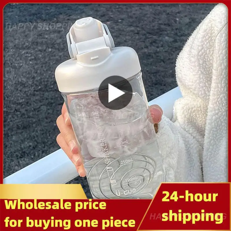 Portable Shake Cup Protein Powder Fitness Tazza Sportiva Da Uomo High Color Value Net Red Cup Mixing Cup Shaker Bottles