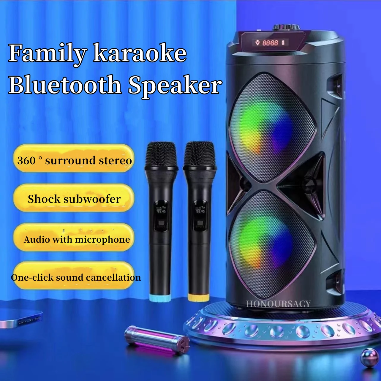 Peak 100W Portable Bluetooth Speaker Wireless Column 360 Stereo