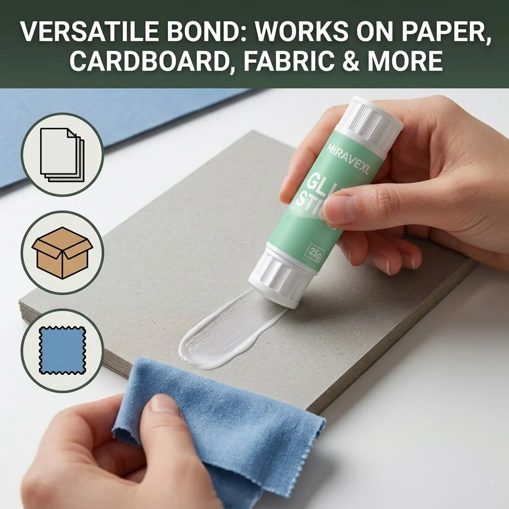 Premium White PVA Glue Stick - Non-Toxic, Washable & Strong Adhesive for School, Office & DIY Projects