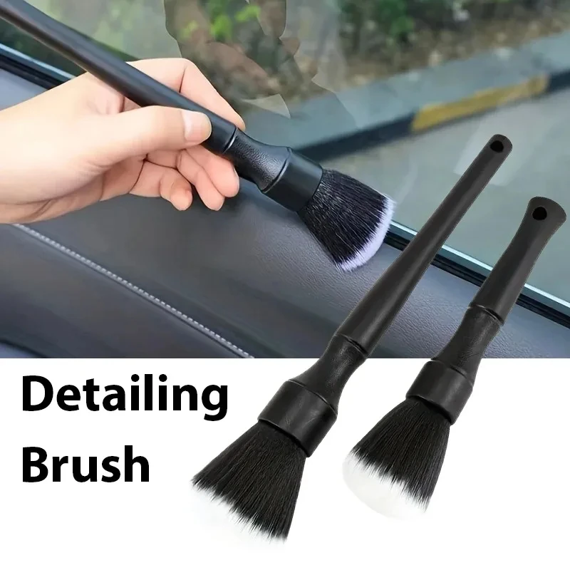 1pcs Car Interior Detailing Brush Soft Bristle Cleaning Brush Motorcycle CarCleaning Tool Auto Detail Dash Duster Brush BEST SELLERS