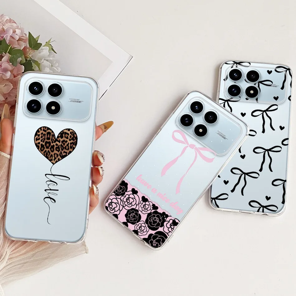 New Simple Style Transparent TPU Soft Silicone Phone Case