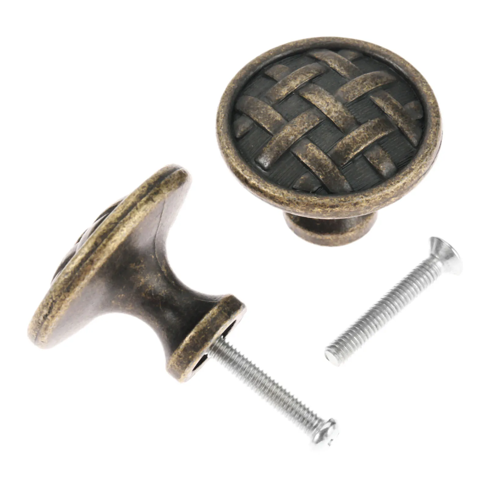 

1pc Single hole Pull Knob Antique Bronze Handle Pull Knob Decor Hardware Kitchen Drawer Cabinet Cupboard Door 33mm*24mm