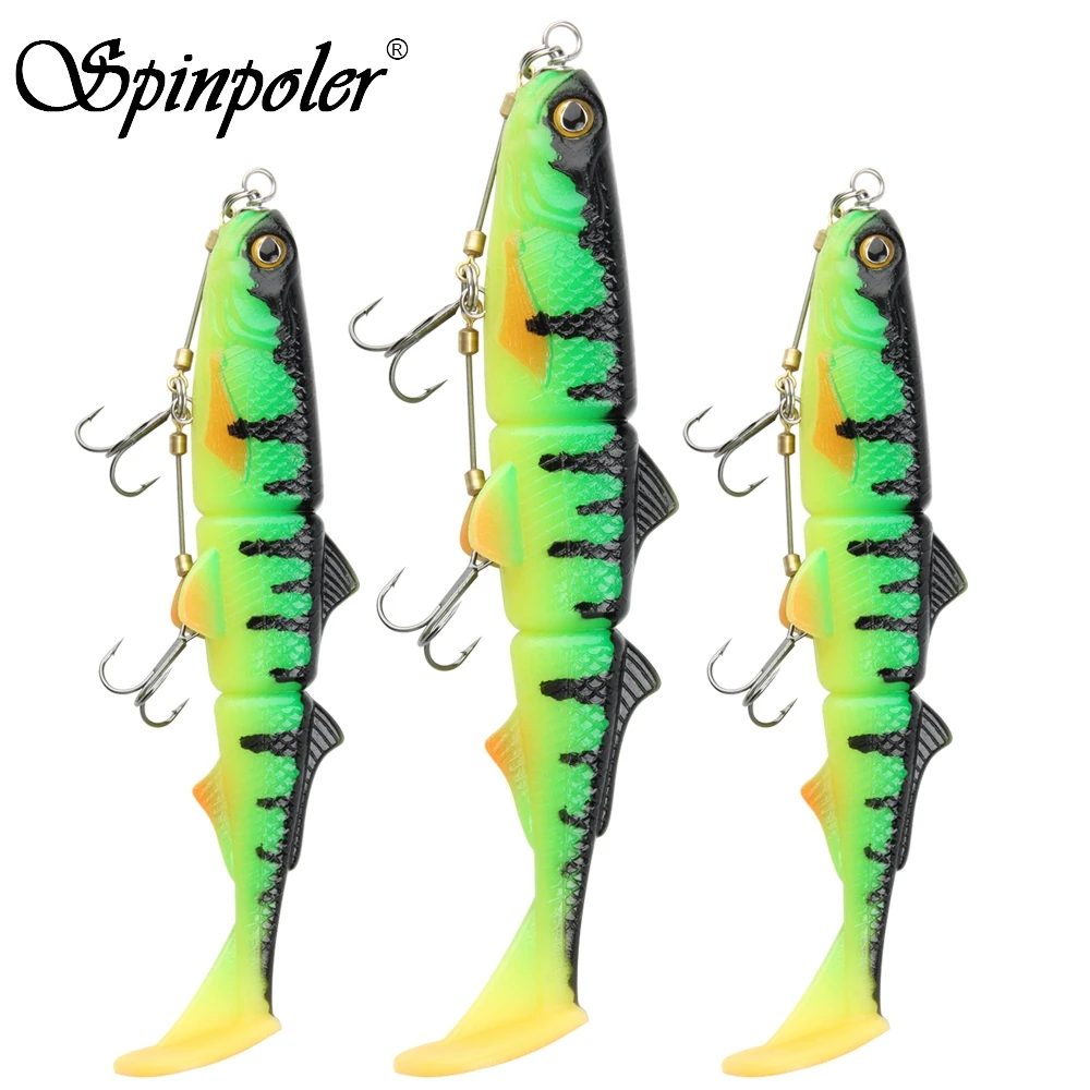 Spinpoler Pike Stinger Rig Hook Systerm with 3D Swimbait Soft Lure