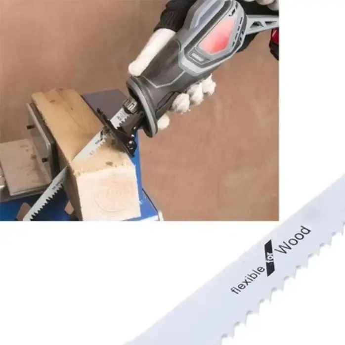 10pcs 300mm 바이메탈 왕복 톱 블레이드 금속 목재 용 유연한 빠른 절단 고 ..