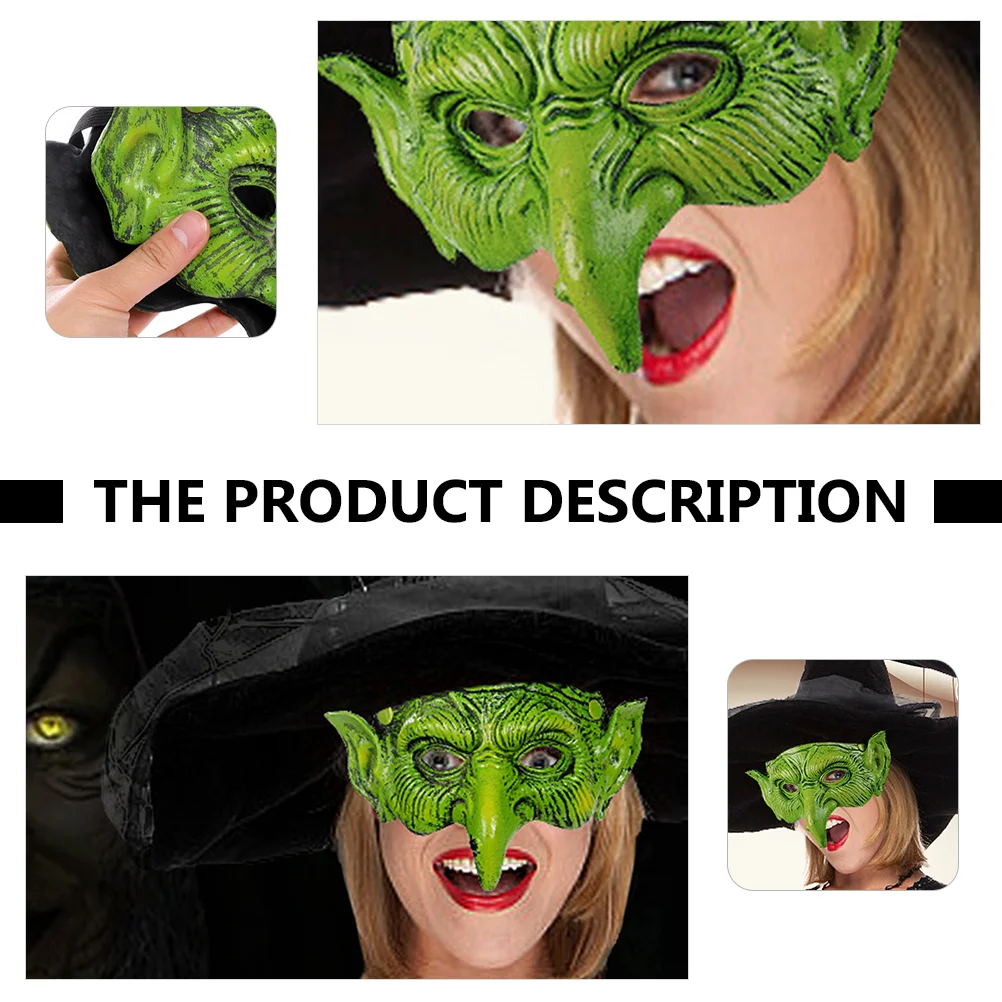 Witch Mask Ball Halloween Half Face Masks Party Favor Movie Prop Cosplay Horror Masquerade