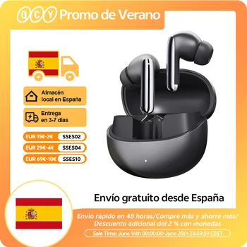 QCY MeloBuds Pro ANC Bluetooth 5,3 auriculares inalámbricos 46dB híbrido ANC alta resolución LDAC auriculares 6 micrófonos 34H detección en la oreja