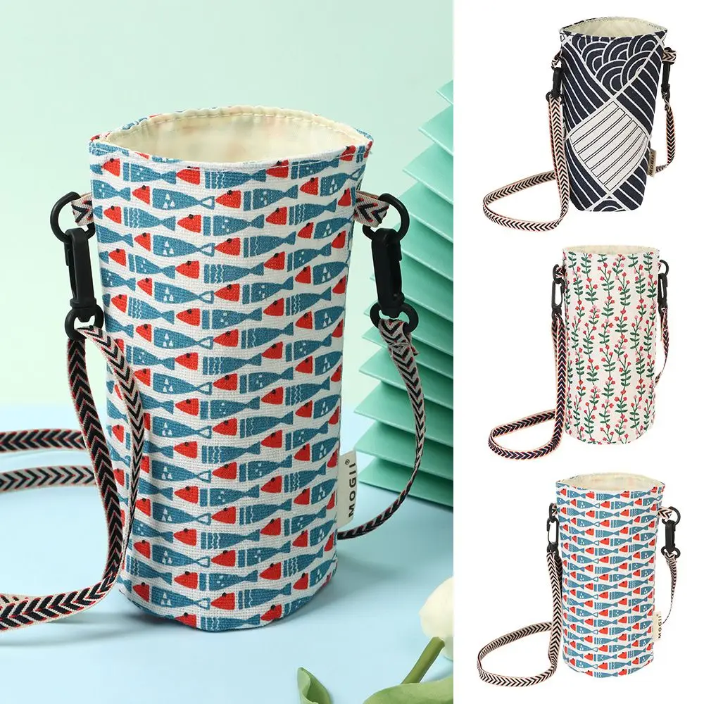 Portable Cotton Water Bottle Bag Holder