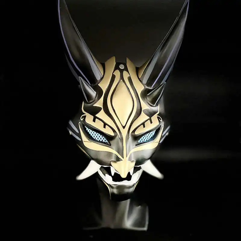 

Genshin Impact Project Xiao Full Face Resin Mask Anime Game Cosplay Accessories Men Women Halloween Funny Party Prop Decor Gifts