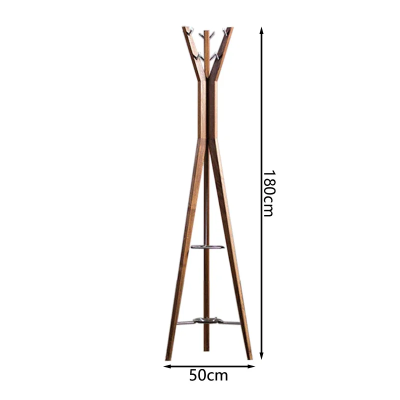 

XL Floor Coat Rack Bedroom Living Room Home Solid Wood Removable Art Clothes Rack