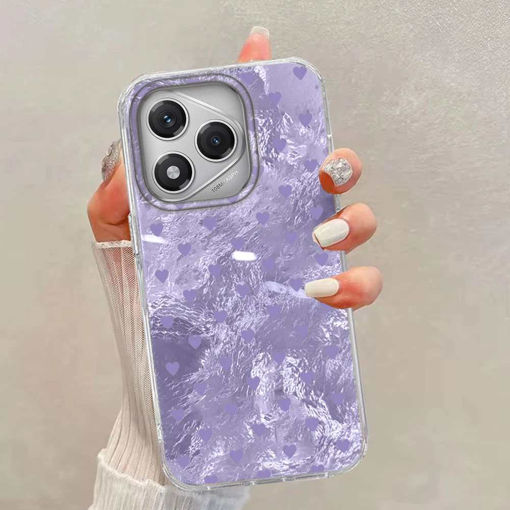 Vibrant Black Love Heart Design Phone Case Cover