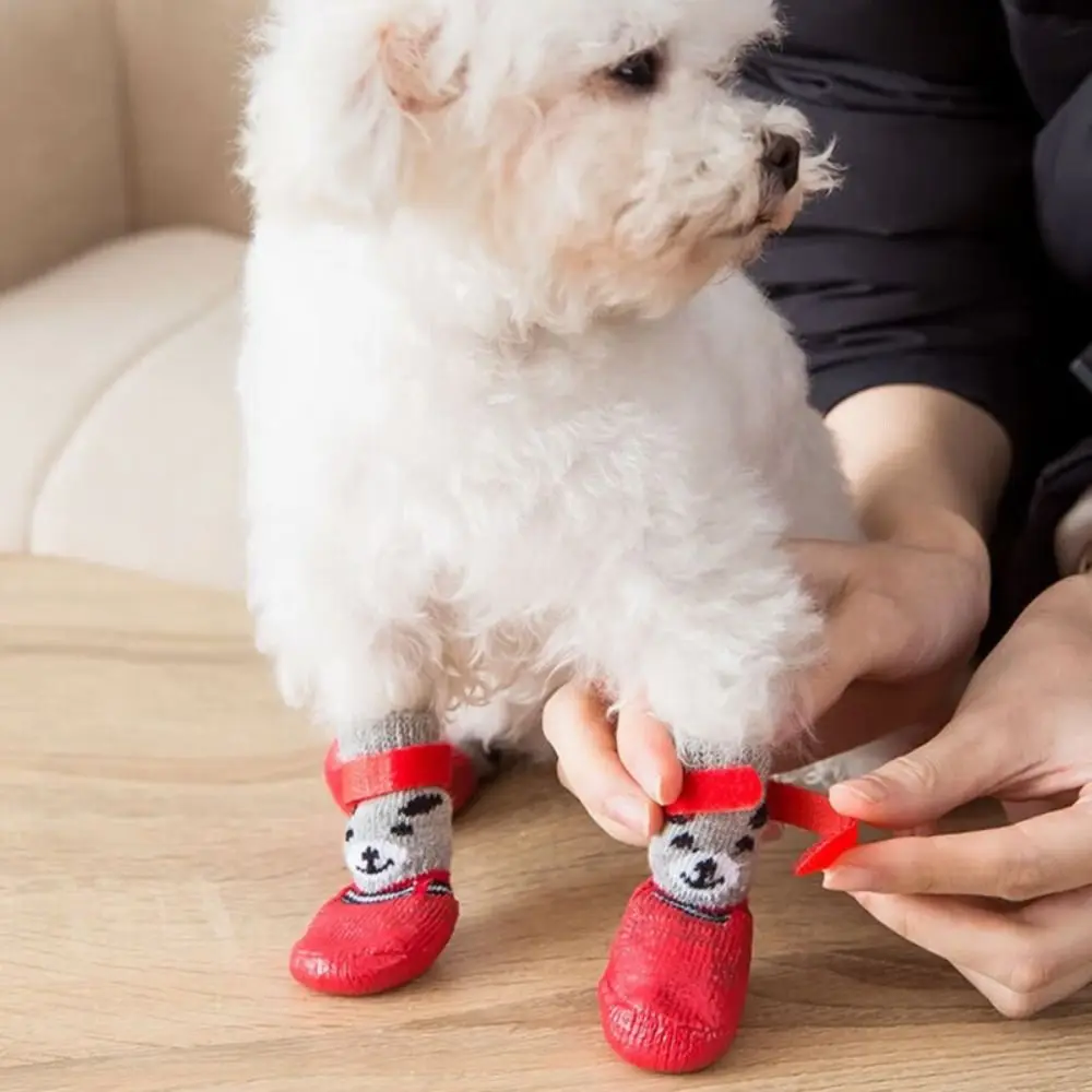 Title 10, 2 Pair Pet Boots Shoes Socks Autumn Winter Pet ...