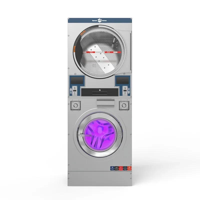 Washer, Washer Dryer, Coin Operated, Commercial, Laundry, Remote Control, Stacking 4