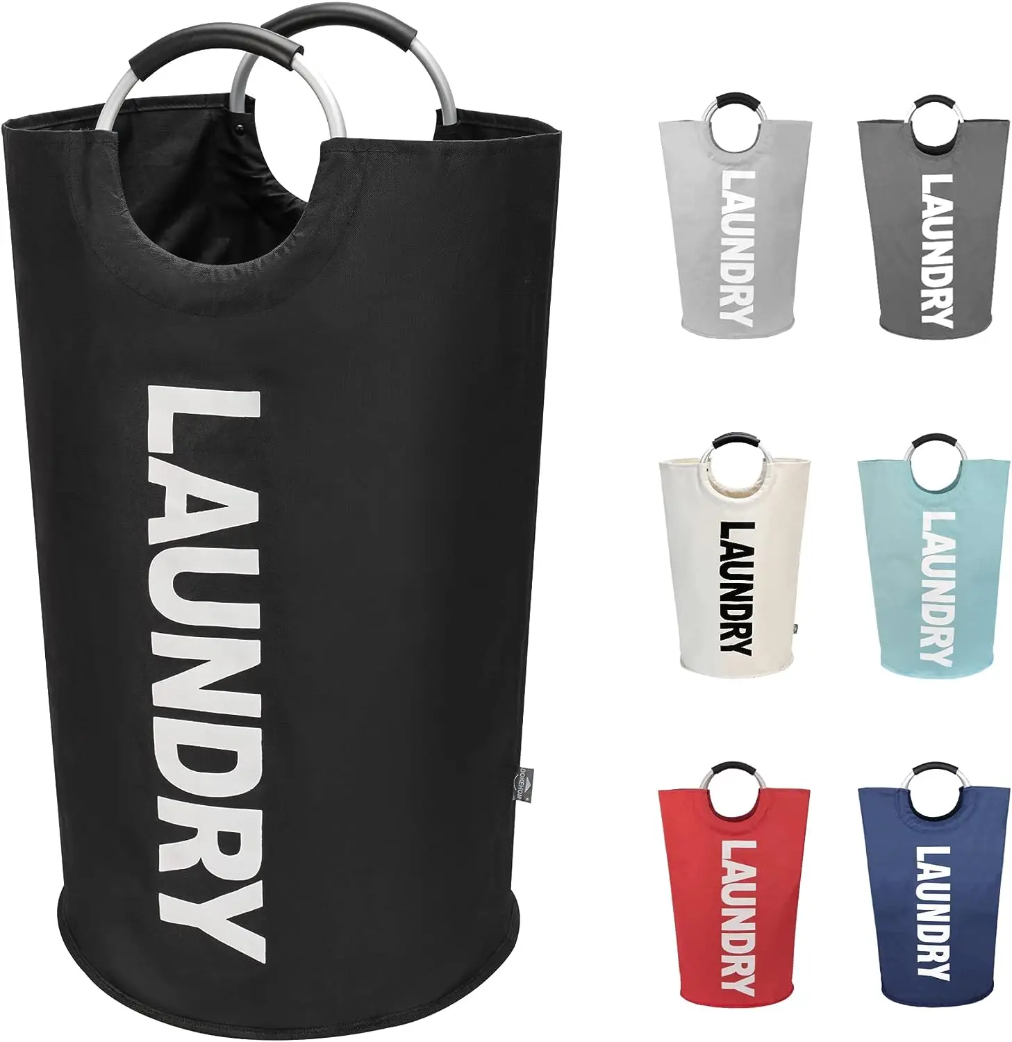 Laundry Bag 82L Collapsible Freestanding Foldable Clothes Washing Bin