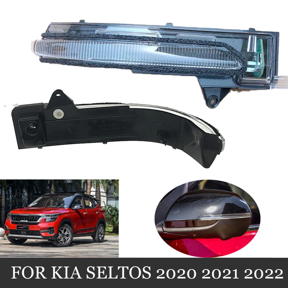 Left Right Car LED Side Rearview Mirror Signal light For Kia Seltos