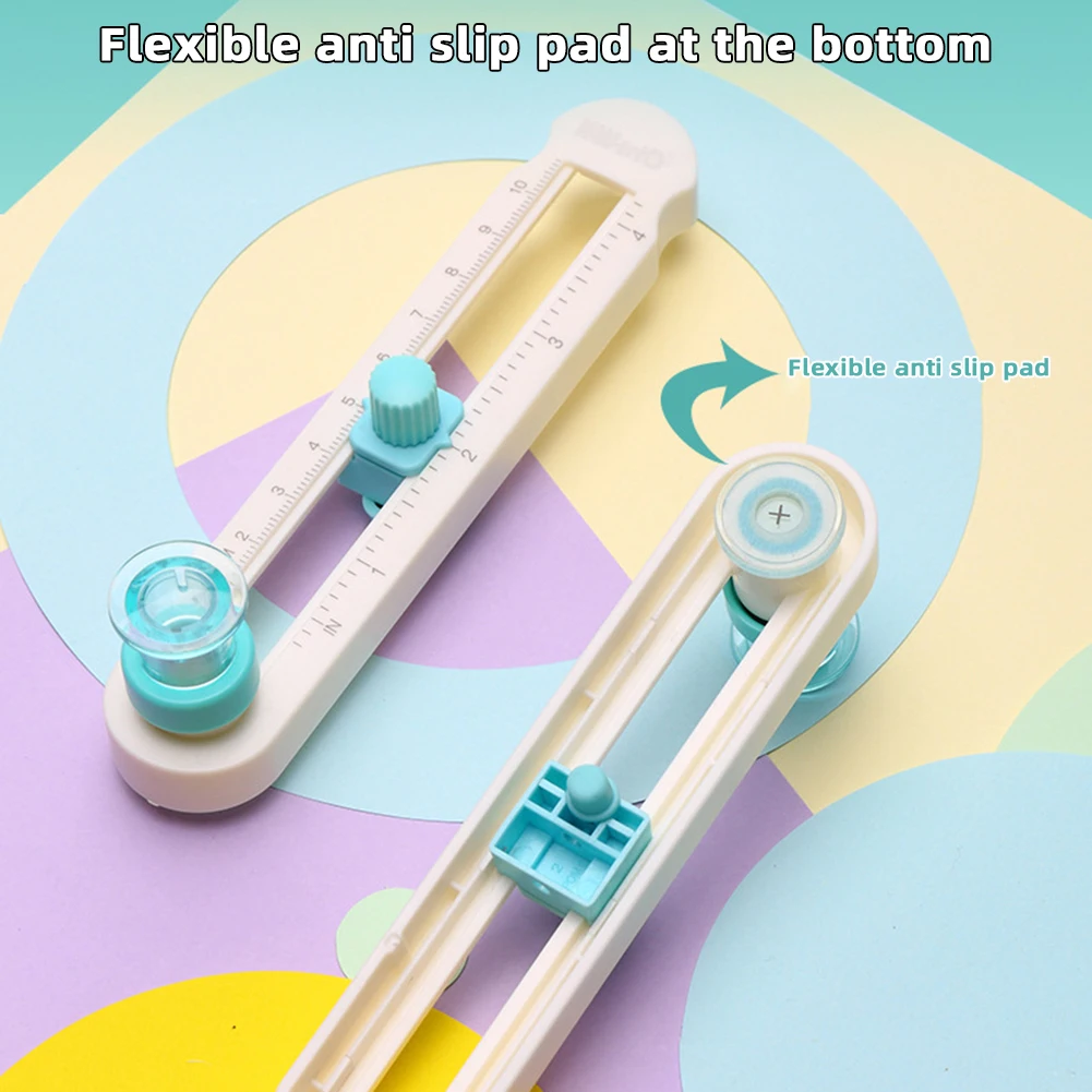 Adjustable 360 Round Cutting Knife 2-20cm Diameter Patchwork Compass Circle Cutter Scrapbooking DIY Art For Photo Krafts Paper
