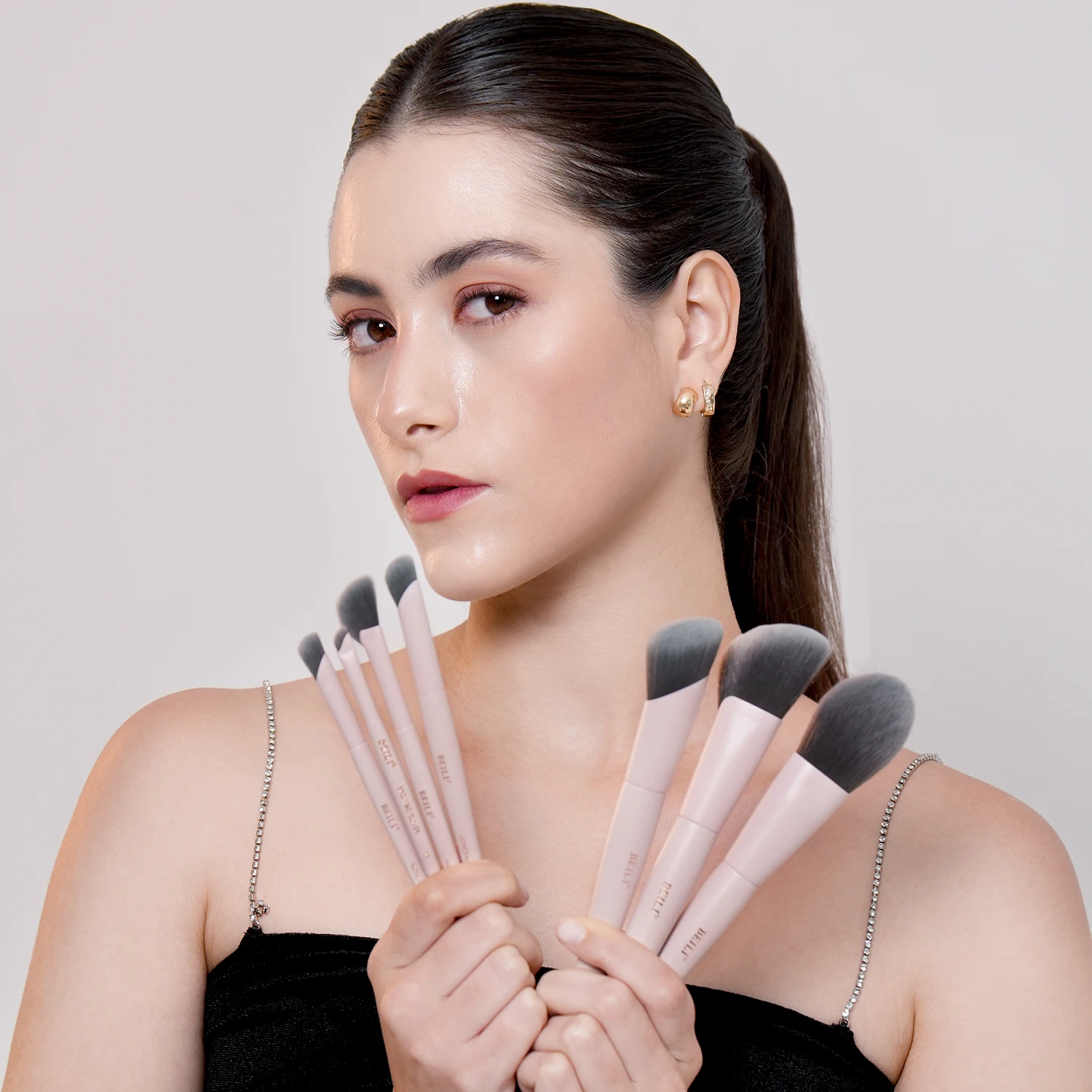 BEILI 12/15 PCS Professional Makeup Brushes Sets Vegan Premium Cosmetics Tool Kakubi Podwer Angled Contour Blush Eyeshadow Brush 3 BEILI 12/15 PCS Professional Makeup Brushes Sets Vegan Premium Cosmetics Tool Kakubi Podwer Angled Contour Blush Eyeshadow Brush 3