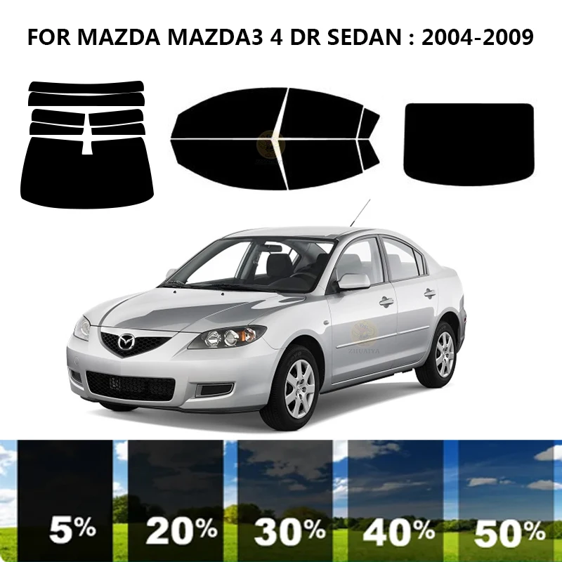 

Нанокерамическая Автомобильная УФ-пленка Precut для окон, автомобильная оконная пленка для MAZDA MAZDA3 4 DR SEDAN 2004-2009