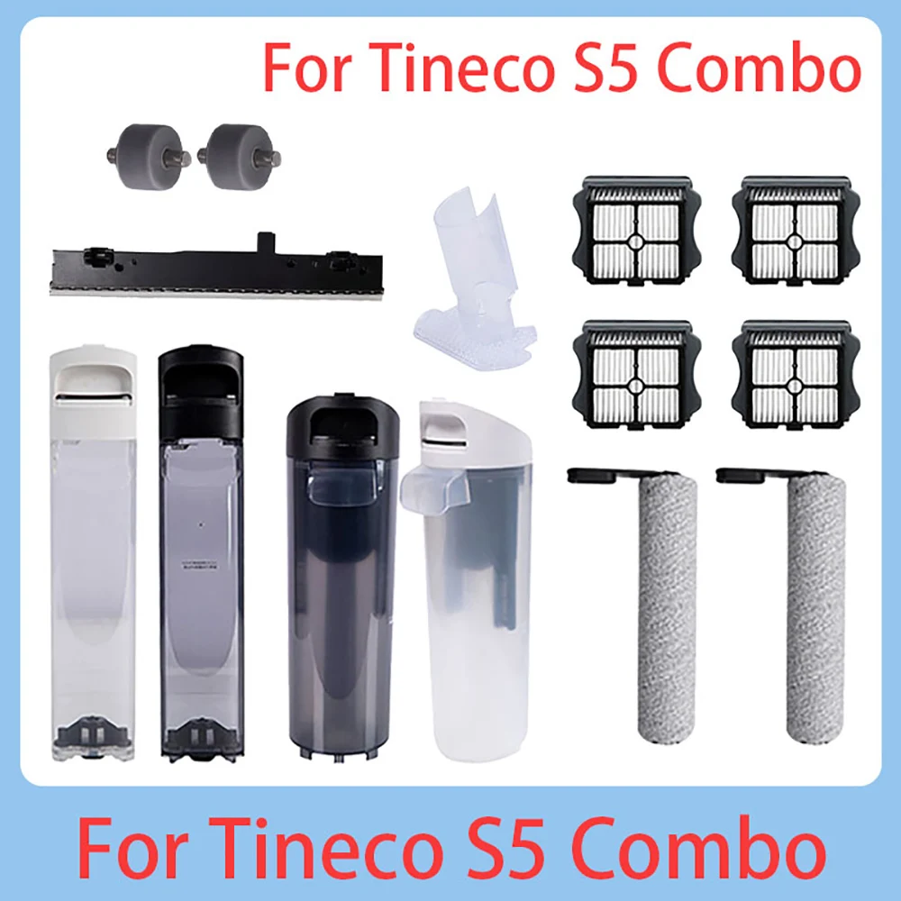 Per Tineco S5 Combo Wet Dry Aspirapolvere Accessori Filtro A Spazzola A Rullo Raschietto Per Acqua Originale Serbatoio Per Acqua Sporca Pulita