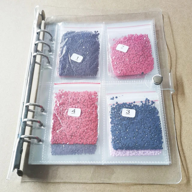 Diamond Painting Storage Containers Bead Storage Book Binders With DIY  Craft Storage Bag Number Stickers Diamond