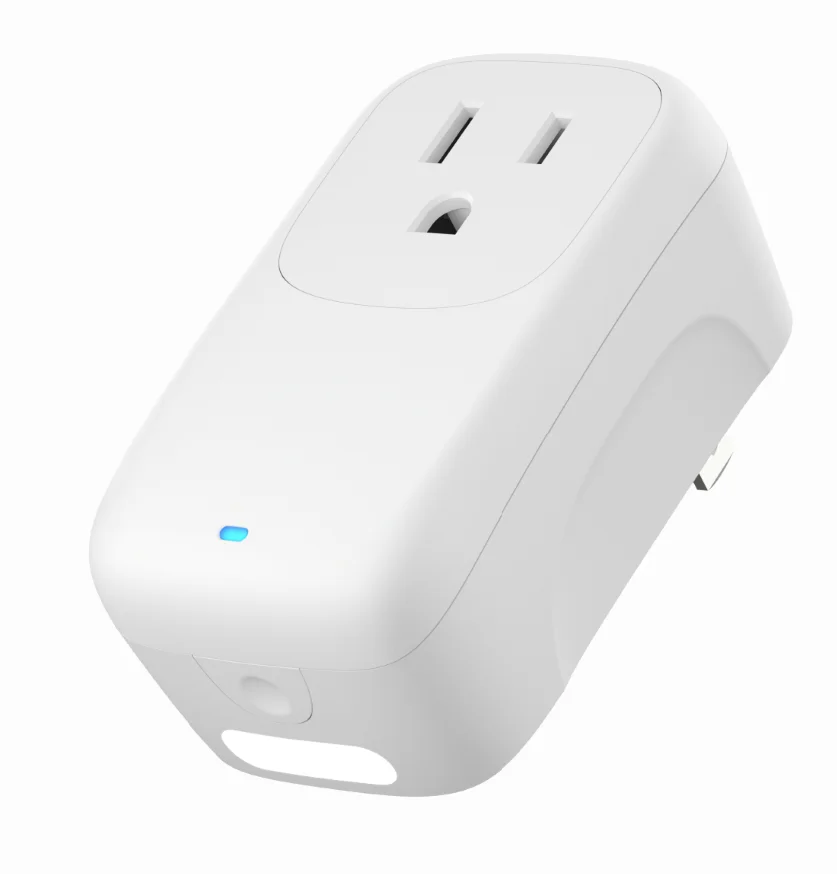 Broadlink Sp4L-Us Smart Plug, Adattatore Timer Wi-Fi Con Luce Notturna Dimmerabile, Funziona Con Alexa, Google Assistant, Ifttt