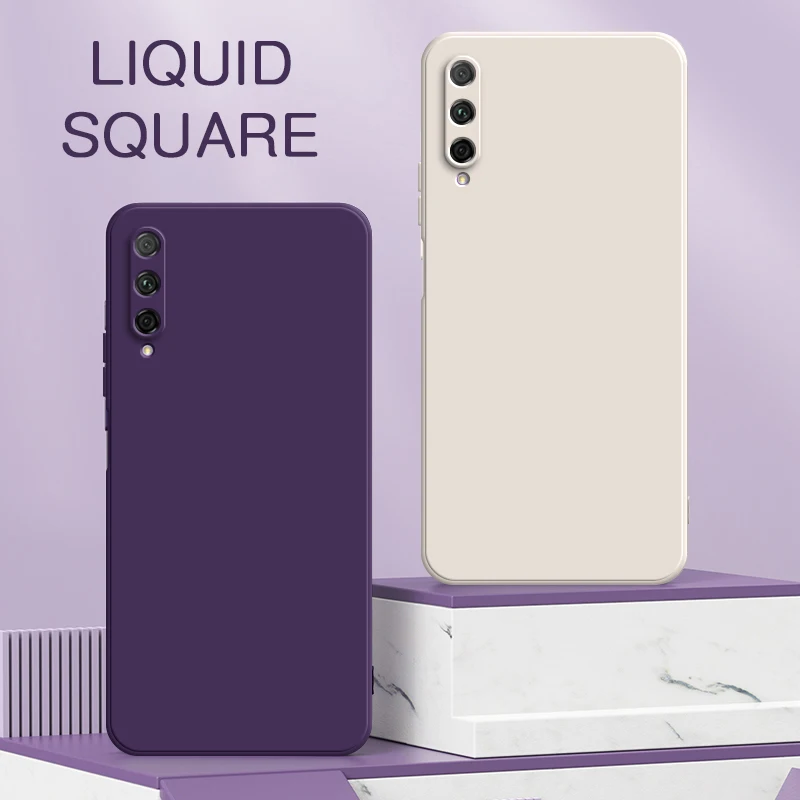 Original Square Liquid Phone Case - Soft Silicone 360° Protective Shockproof Cover