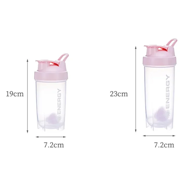 500/700MLSports Water Bottle Protein Shaker Outdoor Travel Portable JuiceCup With Powder Case Coffee Mugs Leak Proof DrinkBottle 6