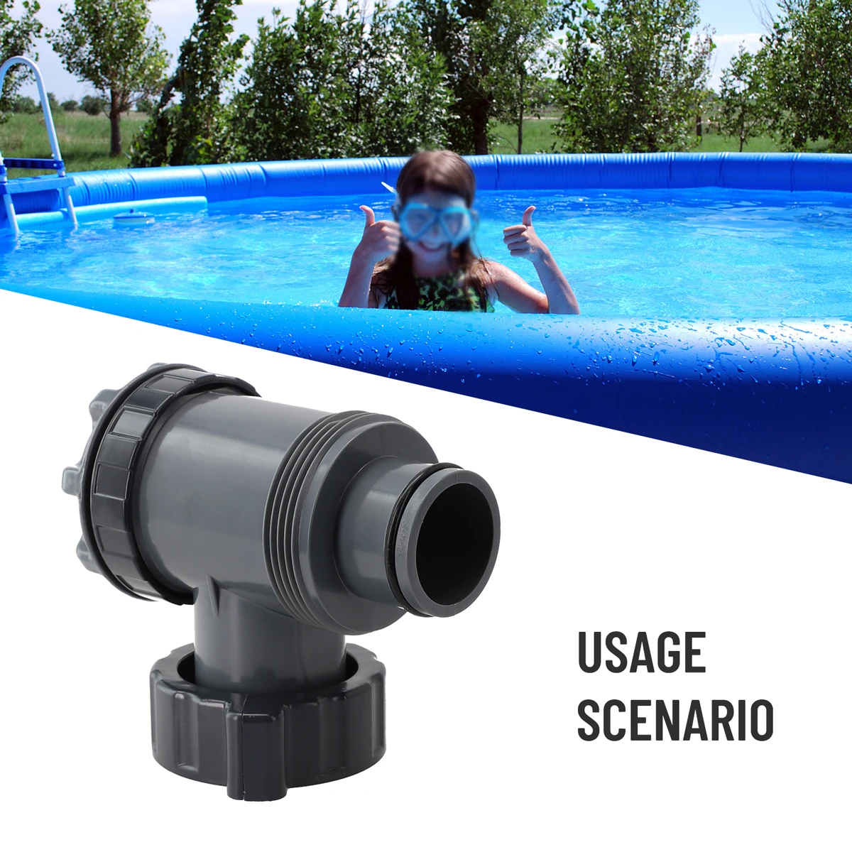 

Plunger Valve Replace Swimming Pool 2-1/2\" Threaded Connector For Swimming Pool Accessories Fits Most Pool Pumps
