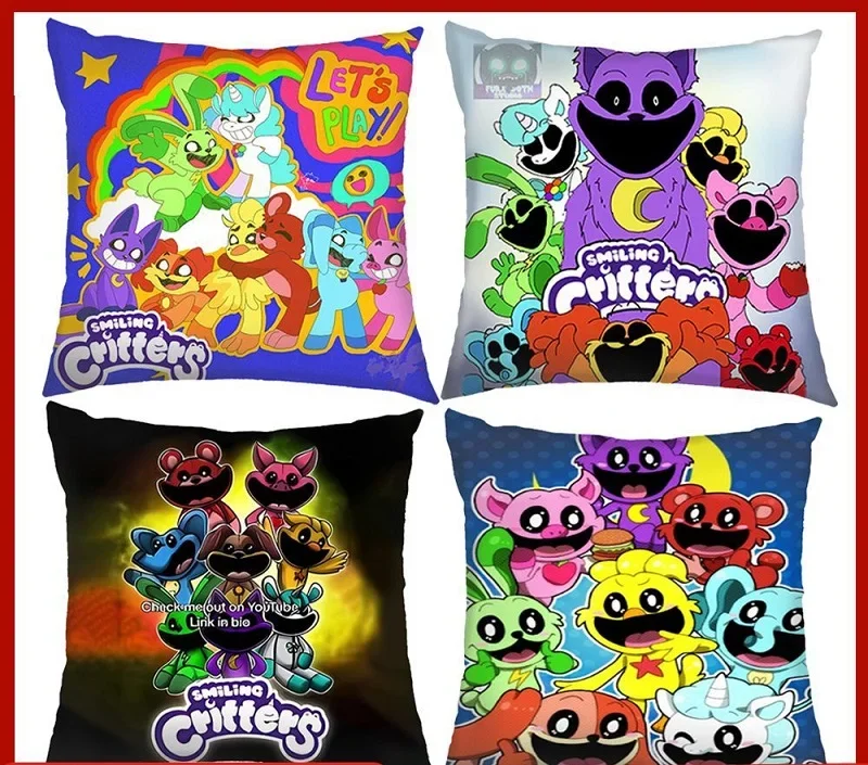 Hot Sale Smiling Critters 45x45cm Pillow Case High QualityPillowcase Decorative Pillow Cover Wedding Decorative