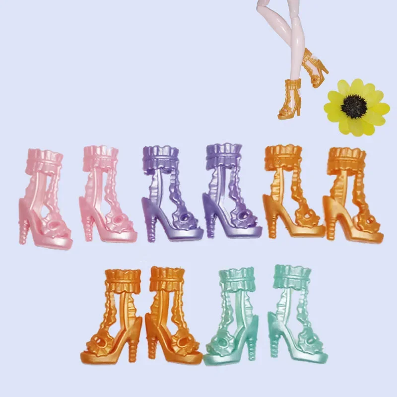 Doll Accessories Doll Shoes Doll Accessories Toys 10pairs/lot Accessories Shoes For Monster Demon Doll Fashion Boots High Heel Shoes Sandals For Monster Doll