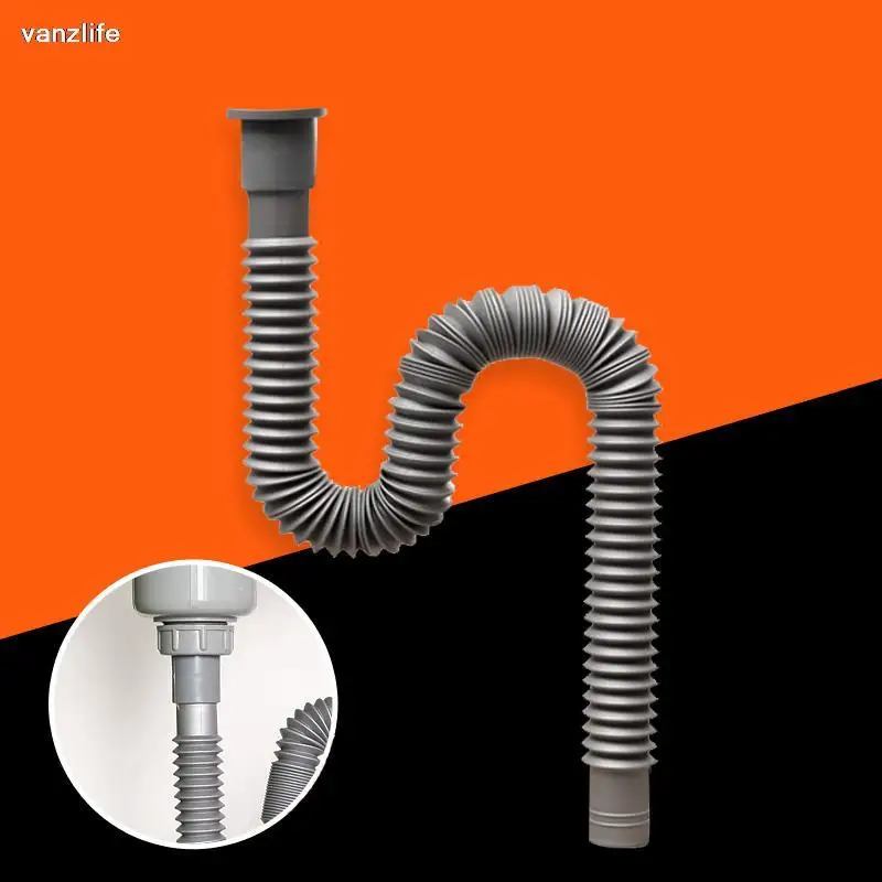 vanzlife sink drain downcomer lavatory washbasins mop pool drain pipe odor-proof extended scalable extension tube
