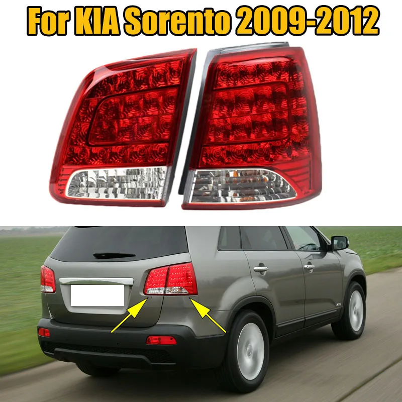 

Inner/Outer Rear Bumper Exterior Internal Tail Light Reverse Brake Light Stop Lamp Taillamp For KIA Sorento 2009 2010 2011 2012