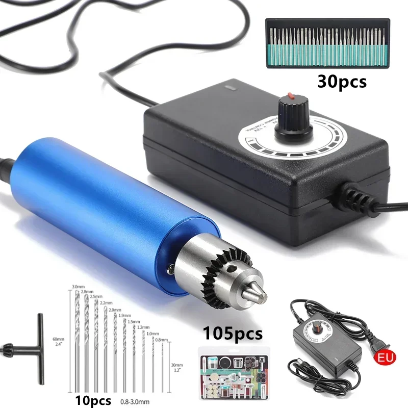 220V 13000rpm 무단계 속도 조절 가능 휴대용 미니 금속 전기 그라인더 다기능 연마 및 조각 전기 드릴