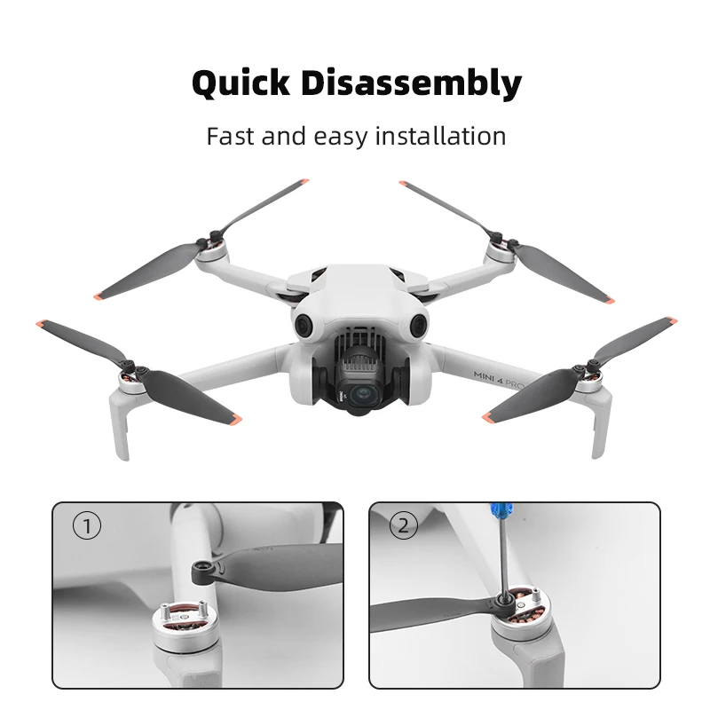 Replacement Propeller TPU for DJI Mini 4 Pro Drone 6030 Light Weight Props Blade Wing Fans Accessory Spare Parts Screw Kits
