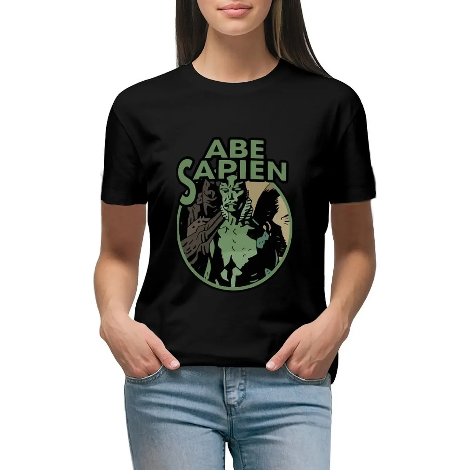 

ABE SAPIEN T-shirt summer clothes plus size tops oversized t shirt for Women