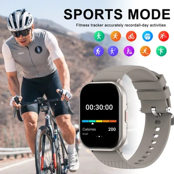 Smart Watch for fitness tracking, sleep monitoring and long battery life, Wireless Calling, Compatible With Android & For Iphone 3