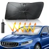 Car windshield sunshade, upgraded foldable car sunshade. Protect the interior of the car from sunlight and keep it cool. 1