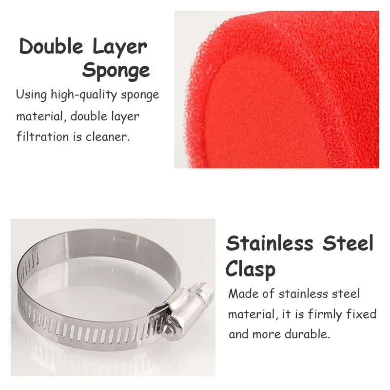 Air Filter Cleaner Motocross Air Filter Air Filter Motorcycle Air Filter 35/38/40/42/45/48/50mm for Off Road Motorcycle ATV