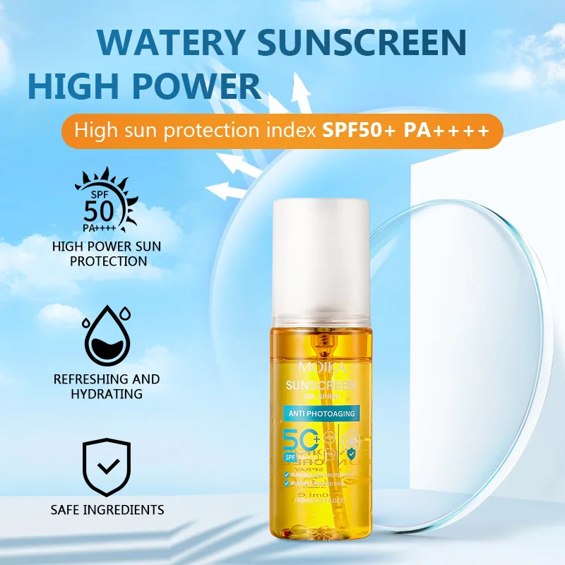 Hydrating UV Shield Sunscreen Spray, Lightweight and Breathable Formula