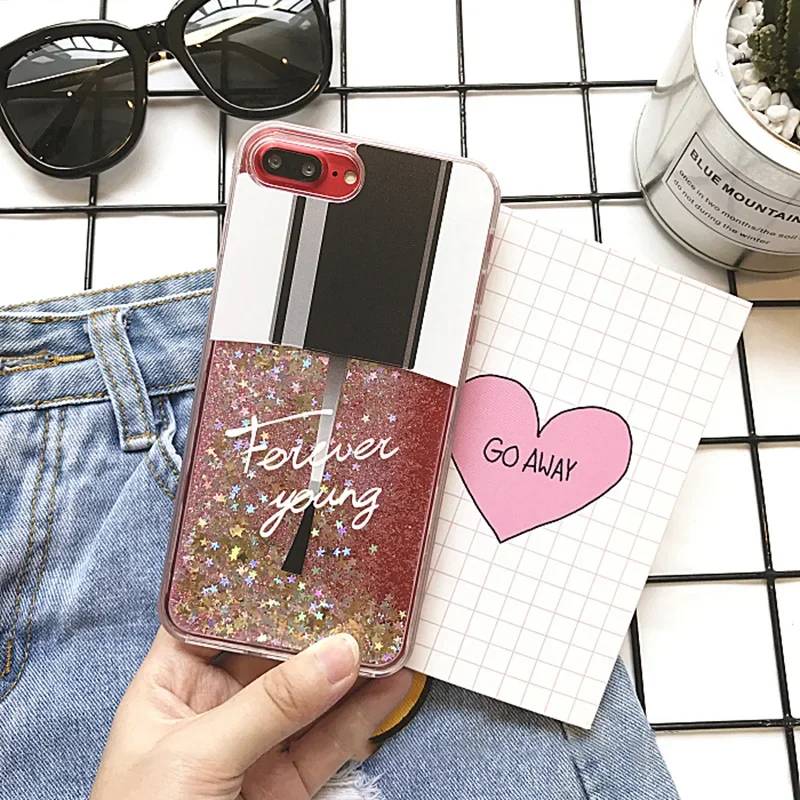 Liquid Glitter Nail polish Case For iPhone XS 11 Pro Max XR X