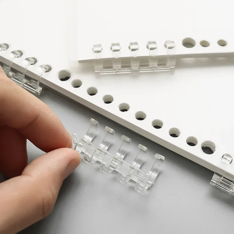10PCS Practical Loose Leaf Book Spiral Binder Inner Hinged Ring Binding Rings Desk Calendar Circle for Card Key Album