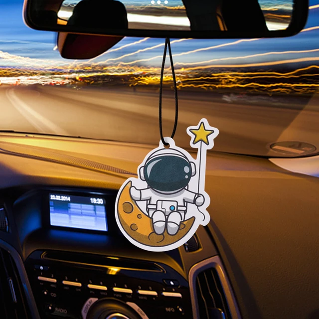 Auto Duft Stück niedlichen Cartoon Astronaut Auto Lufter frischer Auto  Rückspiegel hängen Parfüm Stück Auto Innendekoration
