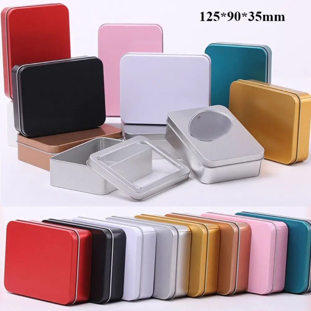 Nachfüllbare Flaschen Mini Metall box kleine Aluminium Zinn Glas Aufbewahrung koffer für Nagel Kosmetik behälter Tee dosen Kerzen gläser Veranstalter