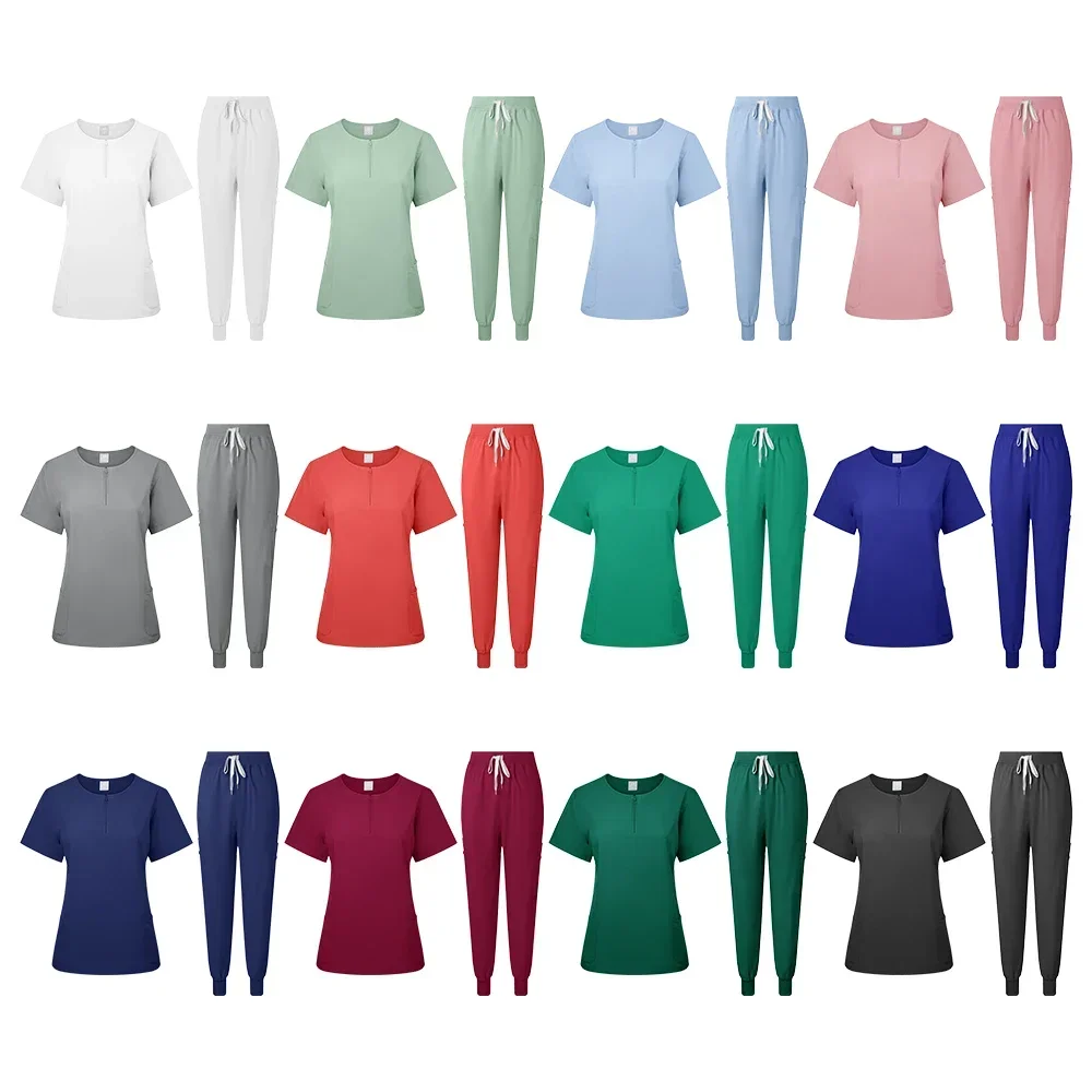 Surgical uniform Women's Care Set Top Pants Medical Scrub Clinical Beauty salon Hospital setnurse hospital