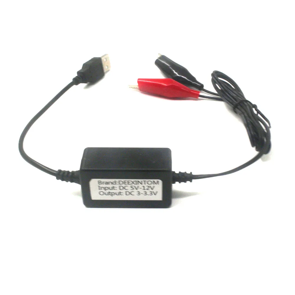 Usb Cable IN 5V-12V to OUT 3V-3.3V Cable Buck Converter Cord dc Clip