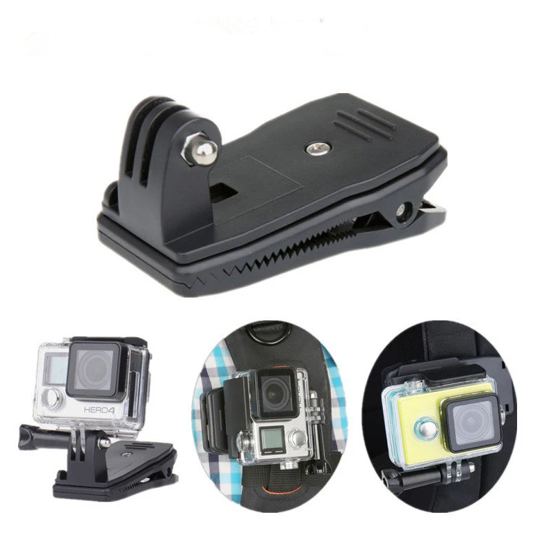 Action Camera Accessories Camera Accessories Pocket Camera Backpack Clip + Fixed Adapter Frame 360 Degree Rotate Holder For DJI OSMO Pocket 1 / 2 osmo action 2 gopro